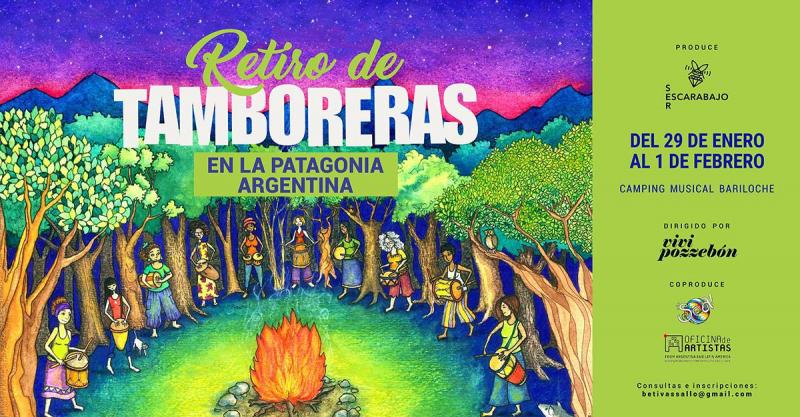 Retiro de Tamboreras en la Patagonia Argentina: del 29 de Enero al 1 de Febrero