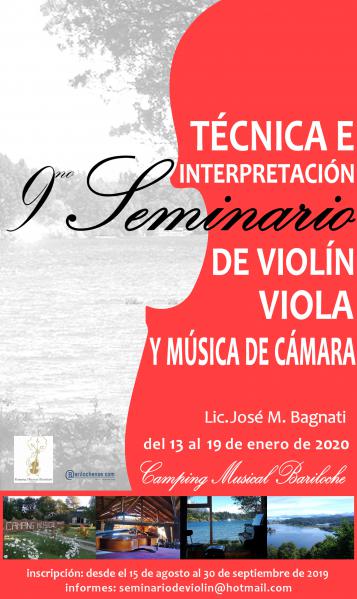 9no Seminario de t&eacute;cnica e interpretaci&oacute;n de viol&iacute;n, viola y m&uacute;sica de c&aacute;mara