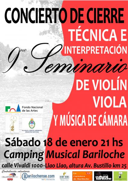 Concierto del 9 Seminario de T&eacute;cnica e interpretaci&oacute;n de viol&iacute;n, viola y m&uacute;sica de c&aacute;mar