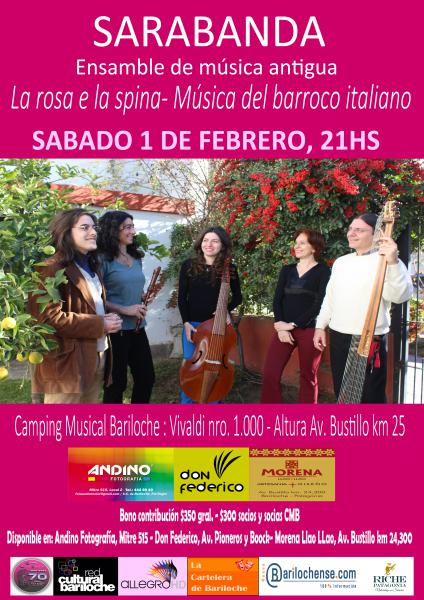 Sarabanda presenta La rosa e la spina: canciones y m&uacute;sica del barroco italiano