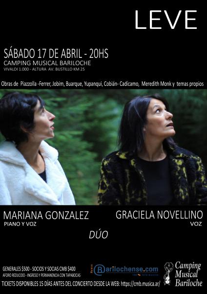 Mariana Gonz&aacute;lez y Graciela Novellino presentan..LEVE