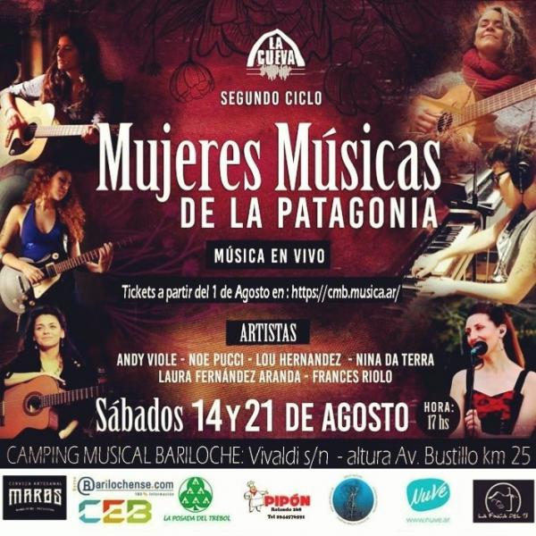 Mujeres M&uacute;sicas de la Patagonia en concierto: Noe Pucci // Andy Viola y Frances Riolo