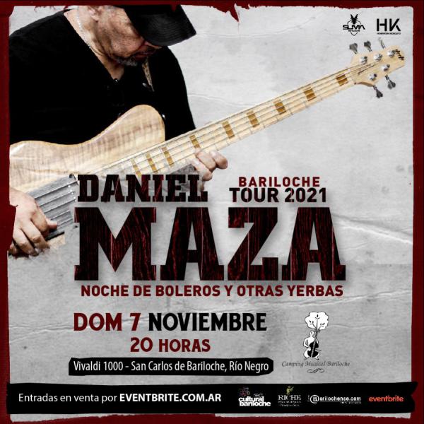 Daniel Maza en Camping Musical Bariloche: Noche de boleros y otras yerbas