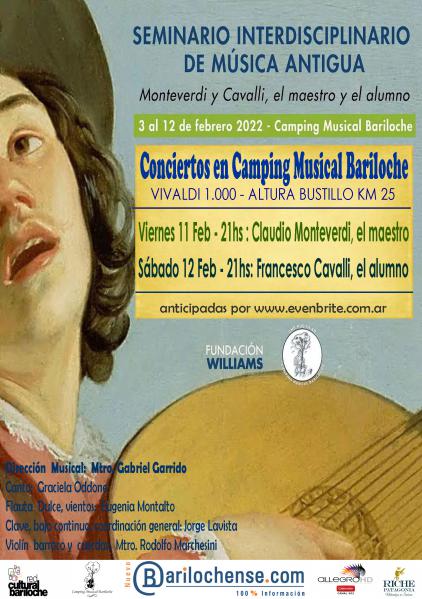 Conciertos del Seminario Interdisciplinario de M&uacute;sica Antigua en Bariloche 11 y 12 de Febrero en Camping Musical