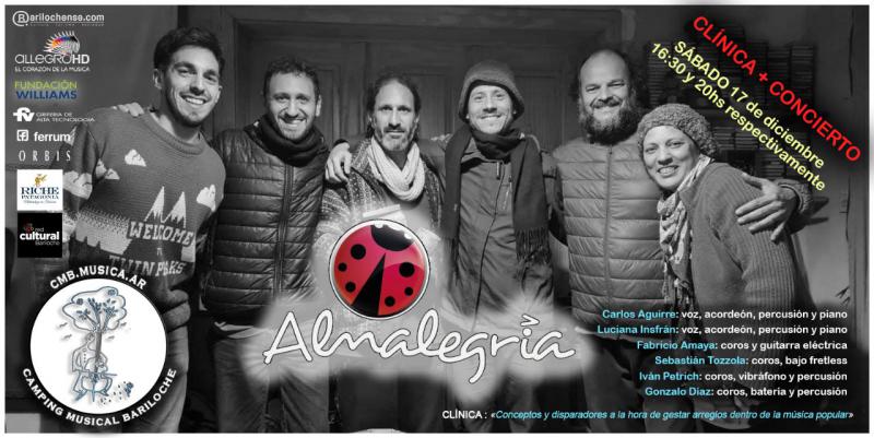 Carlos Aguirre y Almalegr&iacute;a sexteto: CL&Iacute;NICA y CONCIERTO 