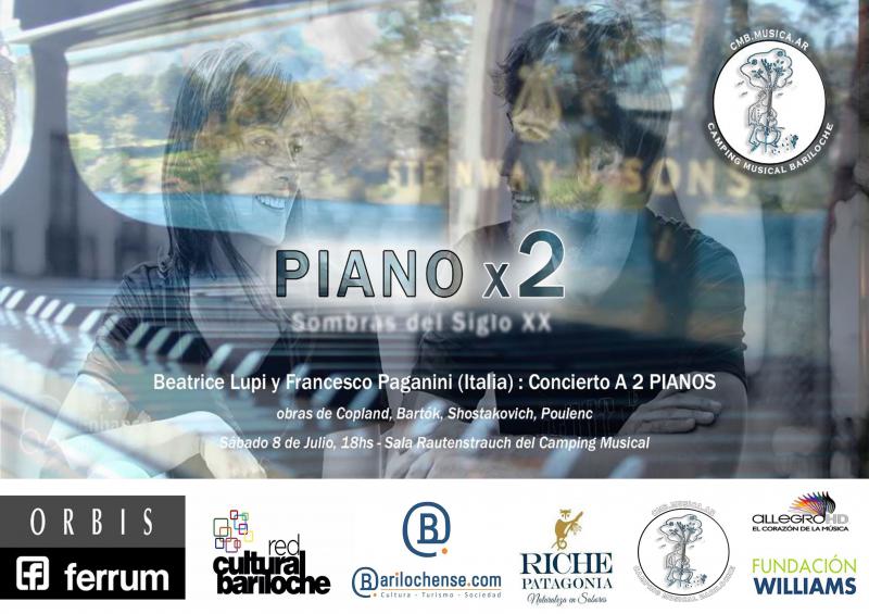 CONCIERTO para DOS PIANOS: Beatrice Lupi y Francesco Paganini (Italia)