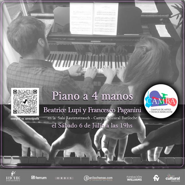 Beatrice Lupi y Francesco Paganini: Piano a cuatro manos 