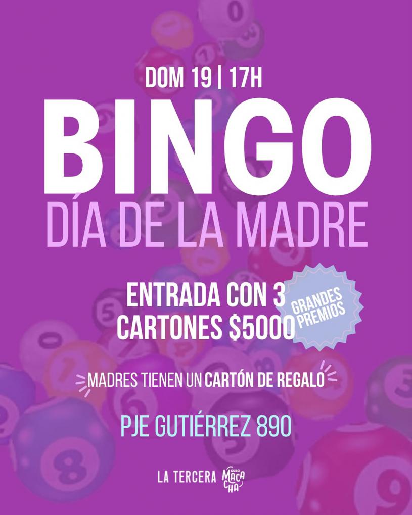 &#127882; GRAN BINGO DEL D&Iacute;A DE LA MADRE&#127882;