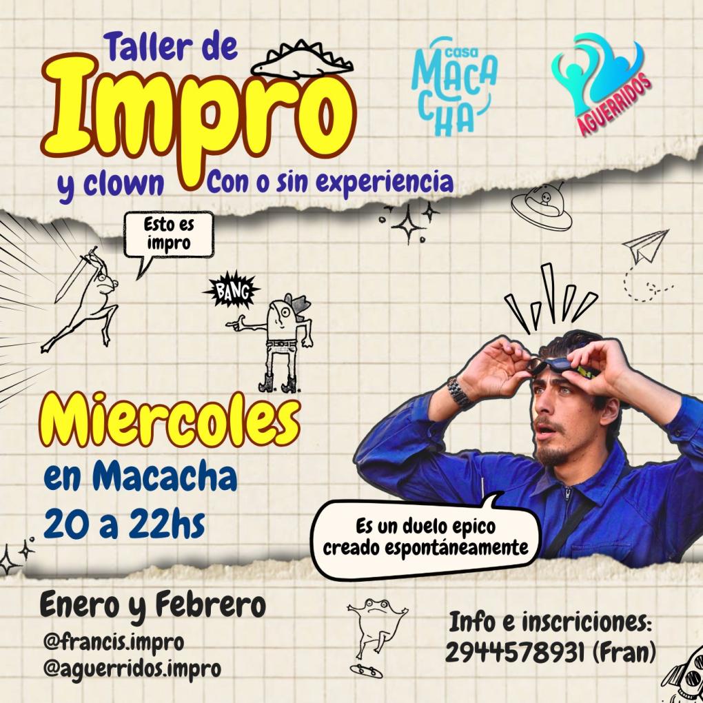 *¡¡¡TALLER DE IMPROVISACIÓN en Macacha!!!*