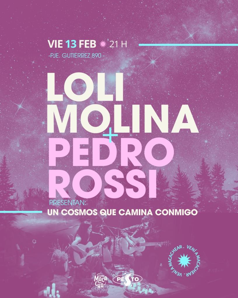 Loli Molina y Pedro Rossi en Casa Macacha