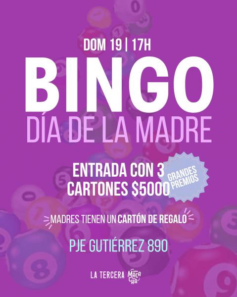 &#127882; GRAN BINGO DEL D&Iacute;A DE LA MADRE&#127882;