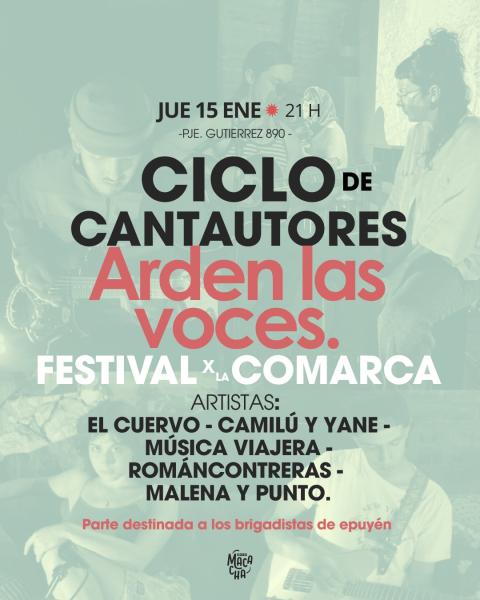 Festival por la Comarca: Ciclo de cantautores regionales