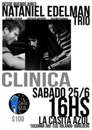 CL&Iacute;NICA Recursos de Improvisaci&oacute;n en Grupo a cargo de Nataniel Edelman Trio (Bs As)