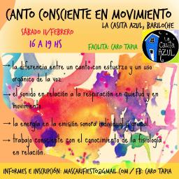 Taller: Canto Consciente en Movimiento -por Caro Tapia