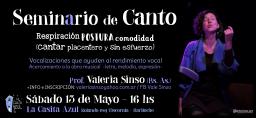 Seminario Intensivo de CANTO -por Valeria Sinso (Bs As)