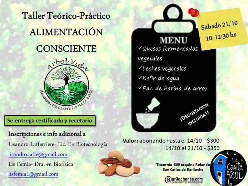 Taller Te&oacute;rico-Pr&aacute;ctico de ALIMENTACI&Oacute;N CONSCIENTE