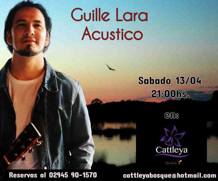 Guille Lara ac&uacute;stico en Cattleya