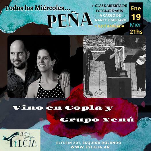 Pe&ntilde;a en Fylgja - Vino en Copla y Grupo Yenu