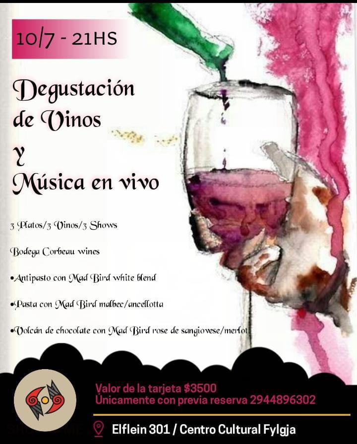 Degustaci&oacute;n de vinos y m&uacute;sica en vivo!