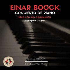 EINAR BOOCK - CONCIERTO DE PIANO