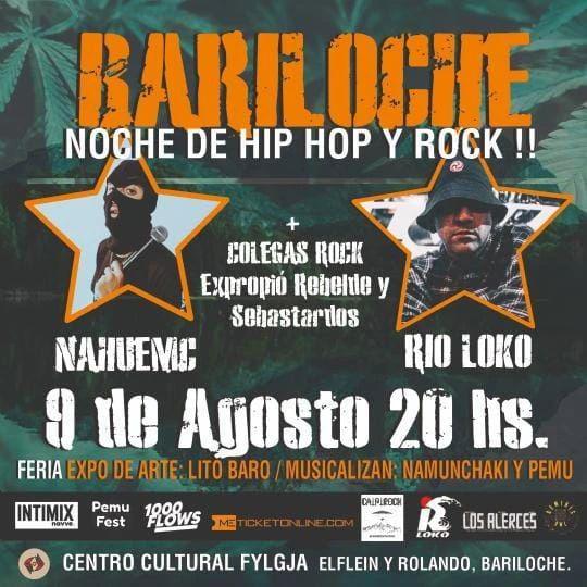 BARILOCHE NOCHE DE HIP HOP Y ROCK!!