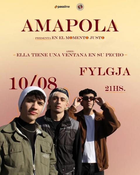  AMAPOLA PRESENTA: EN EL MOMENTO JUSTO