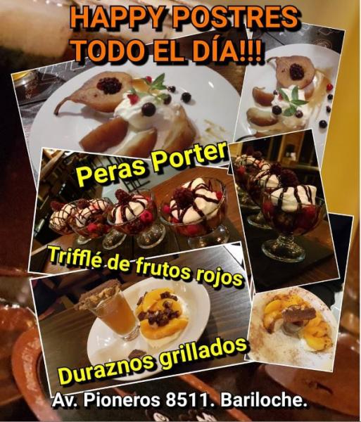 &iexcl;PROMO HAPPY POSTRES TODO EL D&Iacute;A!