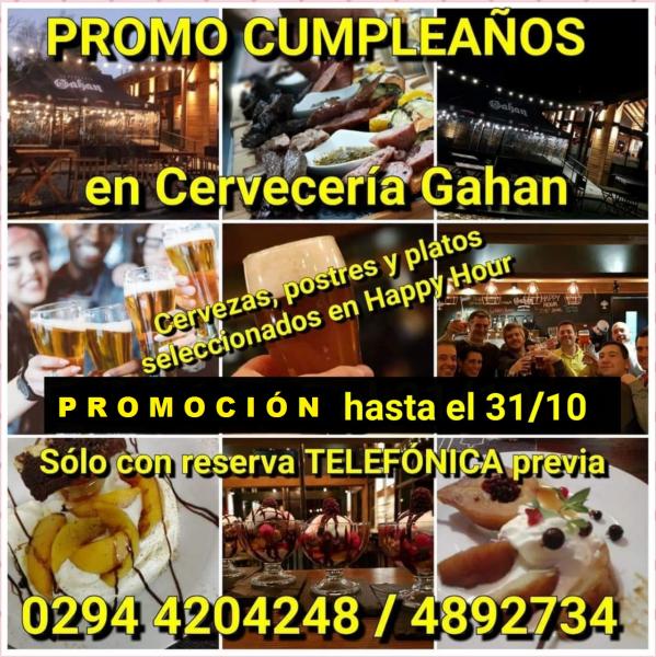 Promo Festej&aacute; Tu Cumple en Gahan