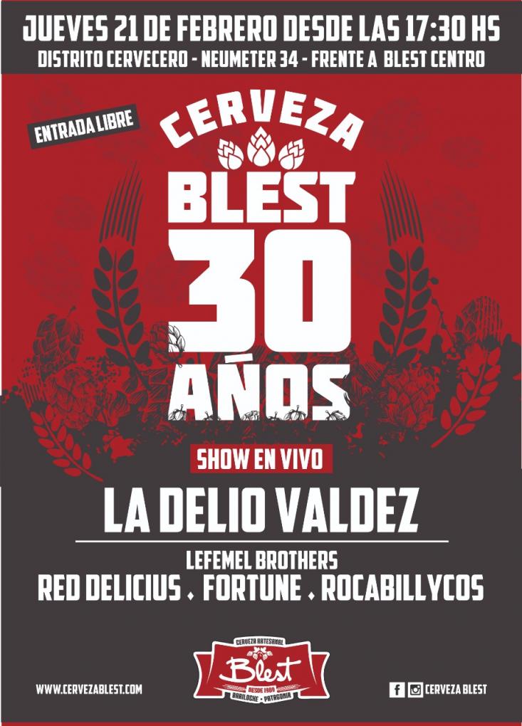 Cerveza Blest Bariloche, cumple 30 a&ntilde;os