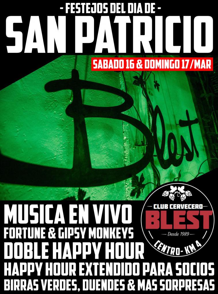 Fin de semana de San Patricio en Club Cervecero Blest Bariloche