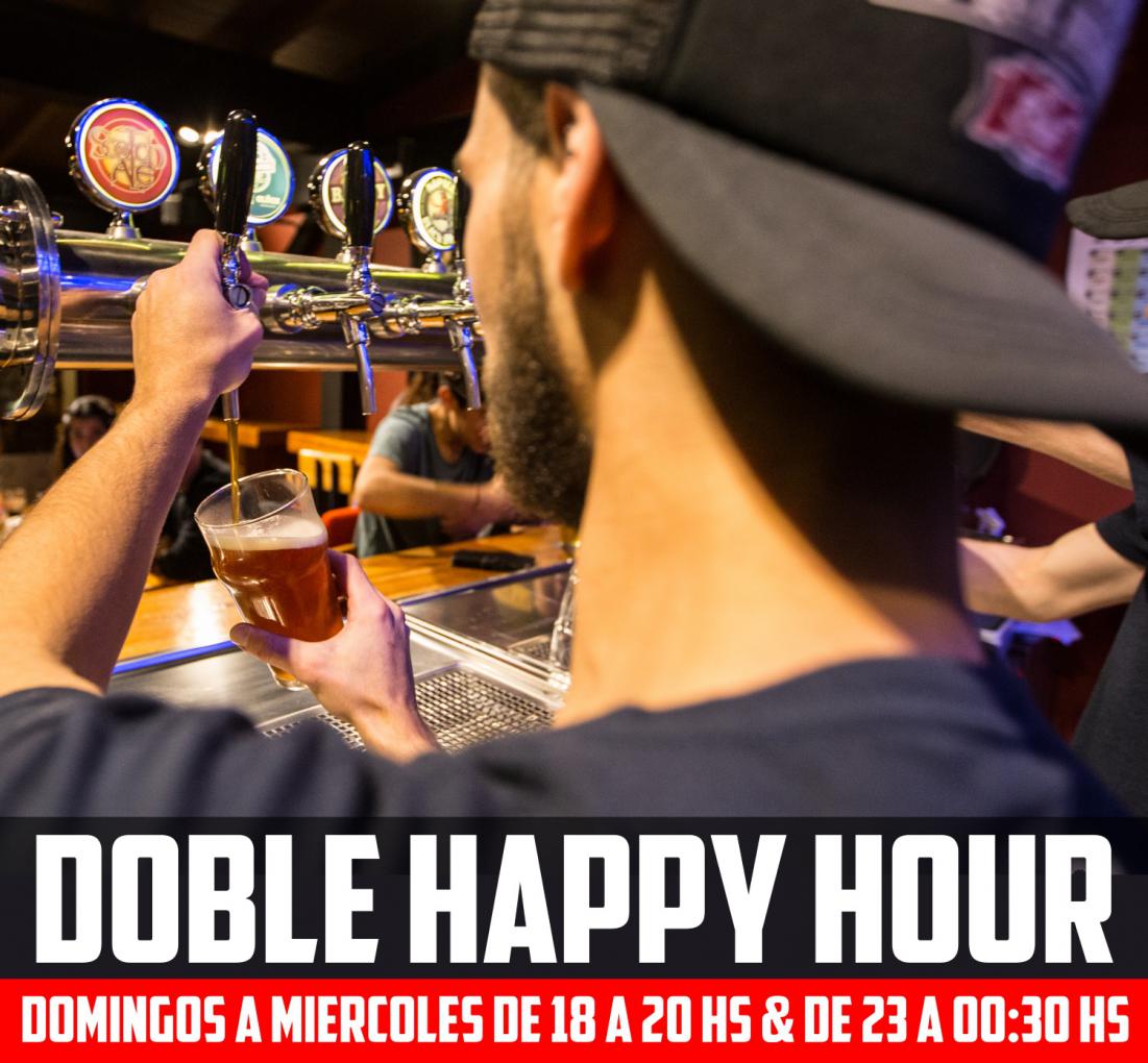 Doble Happy Hour en Club Cervecero Blest Bariloche