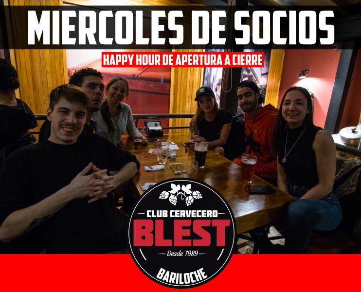 Mi&eacute;rcoles de Socios en Club Cervecero Blest Bariloche