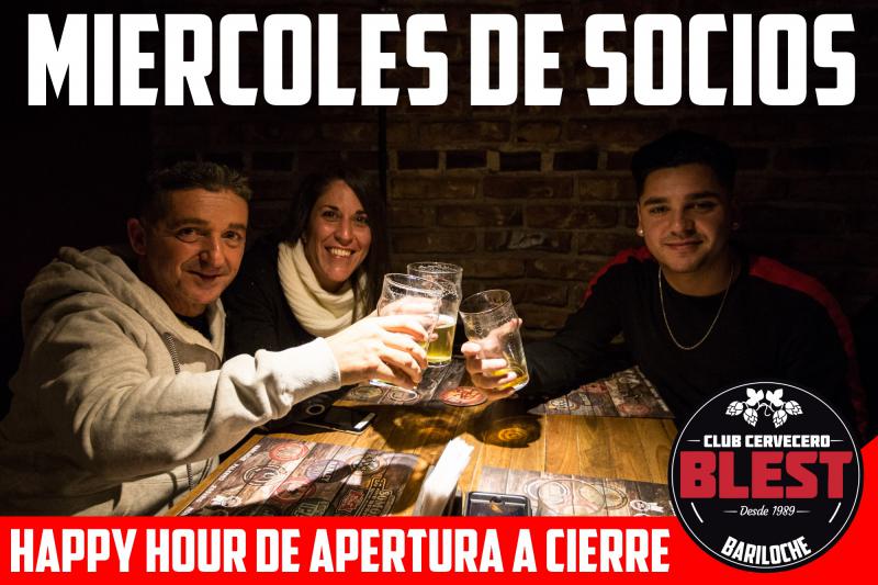 Mi&eacute;rcoles de Socios en Club Cervecero Blest Bariloche