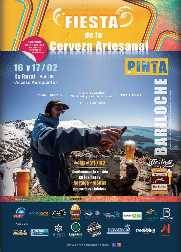 Este finde comienza Pinta Bariloche, la fiesta de la cerveza artesanal de la ciudad y la zona andina