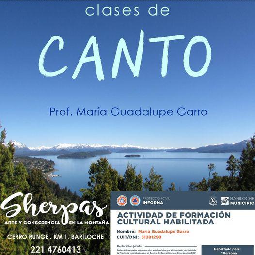 Clases de Canto por Mar&iacute;a Guadalupe Garro