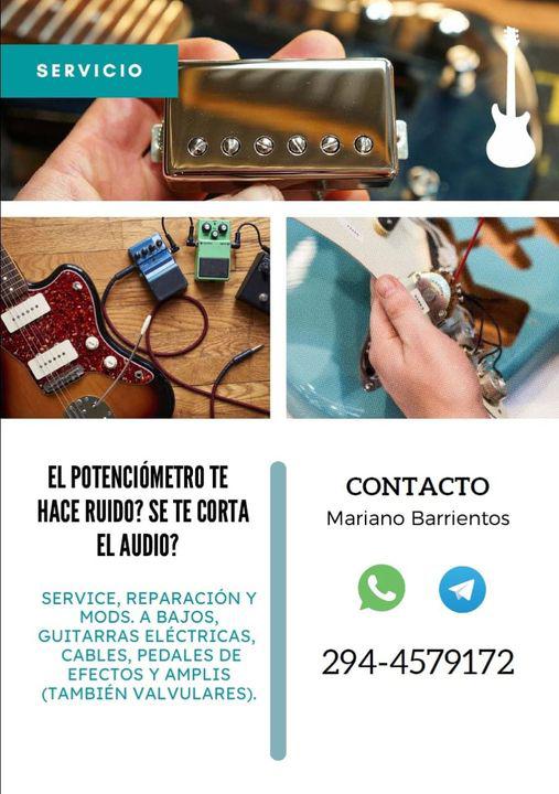 Service y reparaci&oacute;n de instrumentos musicales por Mariano Barrientos