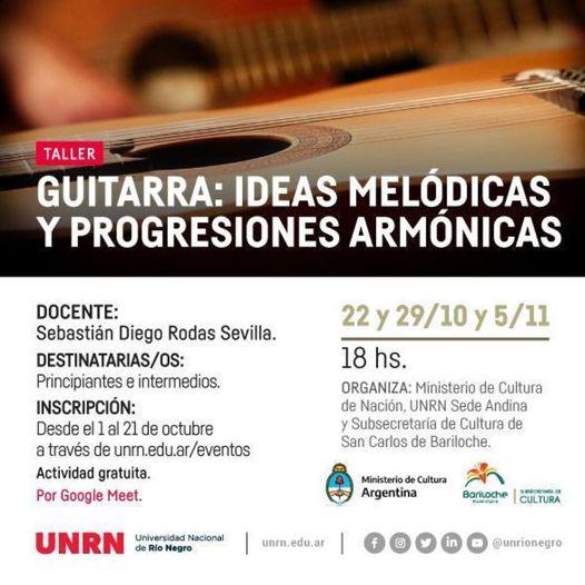 Taller de Guitarra: Ideas mel&oacute;dicas y progresiones arm&oacute;nicas - Actividad gratuita