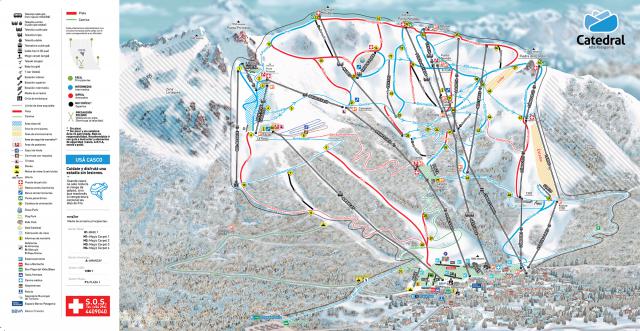 Cerro Catedral - Informacin - Mapa Pistas - Ski Project Arg