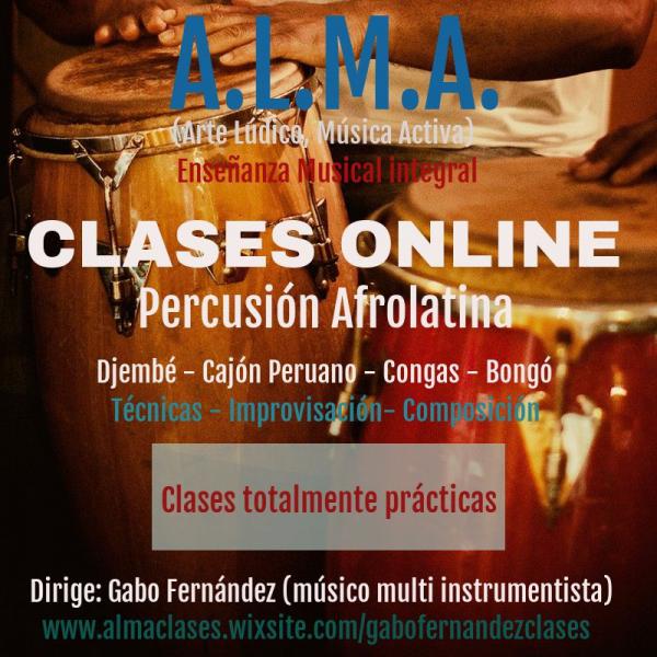 Clases online de Percusin Afrolatina