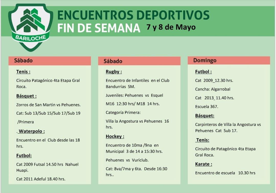 ENCUENTROS DEPORTIVOS 7 y 8 de MAYO