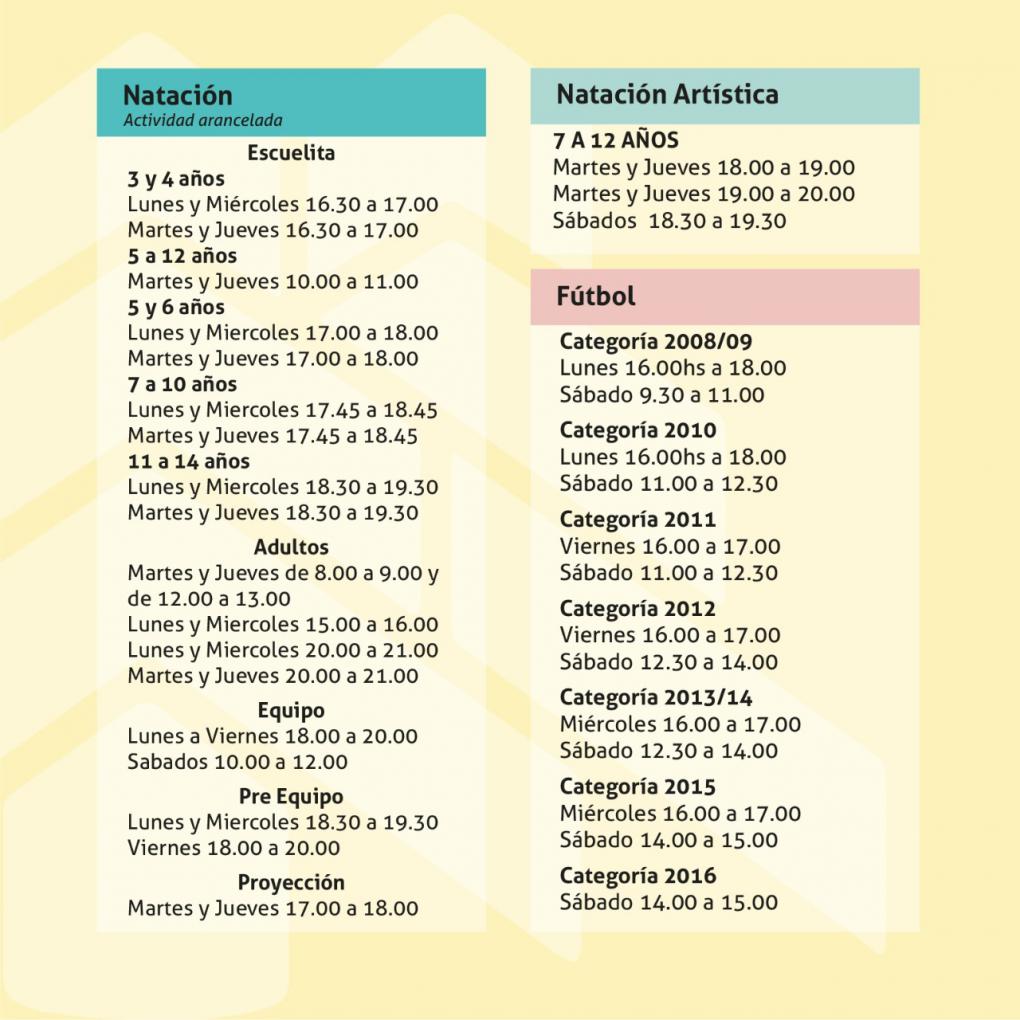 HORARIOS JULIO 2022