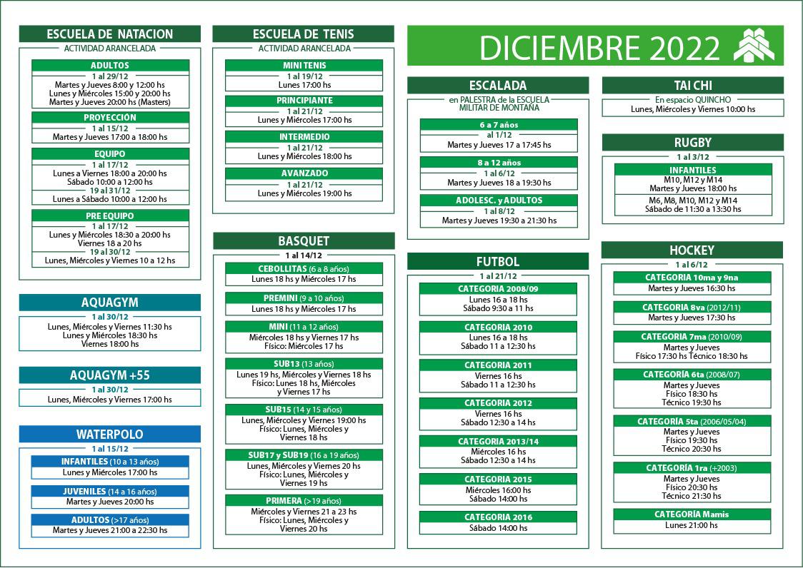 ACTIVIDADES DICIEMBRE