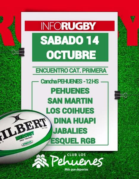 RUGBY: Encuentro Categor&iacute;a Primera