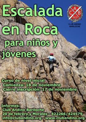 Escalada en roca para ni&ntilde;os