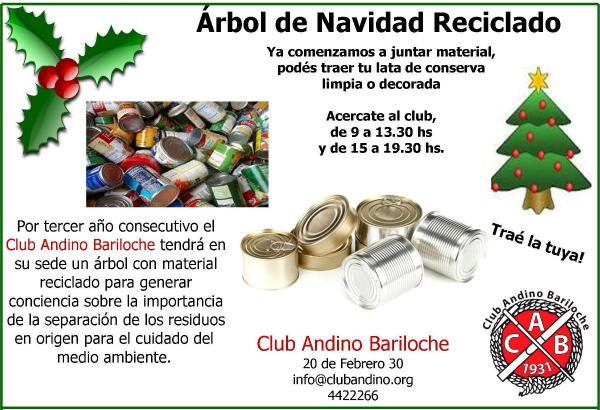 Arbol de Navidad reciclado