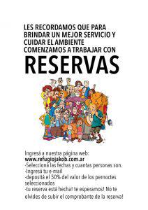 Hay que reservar para dormir en el refugio General San Mart&iacute;n