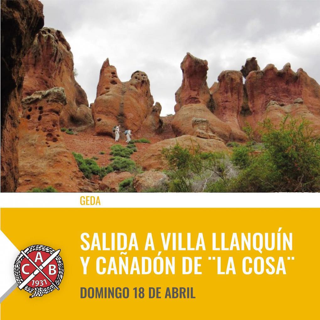 Salida del GEDA a Villa Llanqu&iacute;n