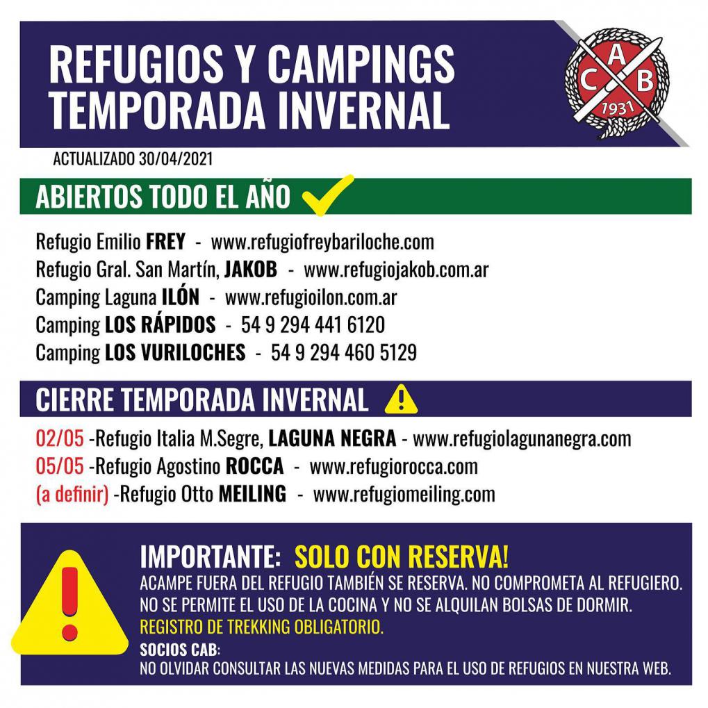 Informaci&oacute;n temporada invernal