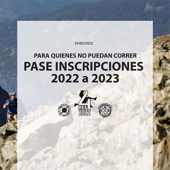 Carrera 4 refugios: Pase inscripciones 2022 a 2023