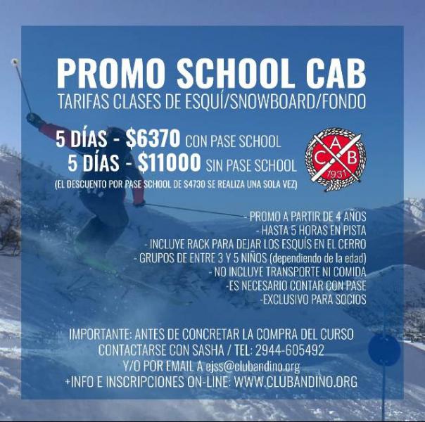 Sumate a la clases privadas del CAB: Nueva propuesta con pase School!